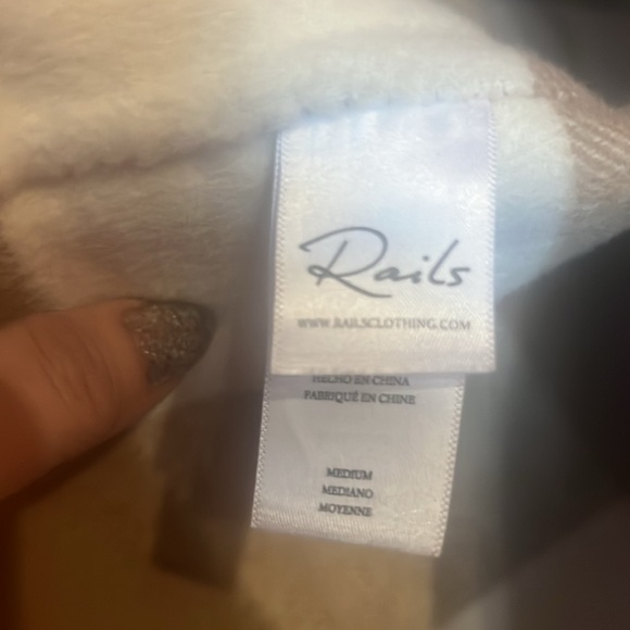 Rails Steffi wool plaid coat jacket size M NEW - Picture 3 of 4